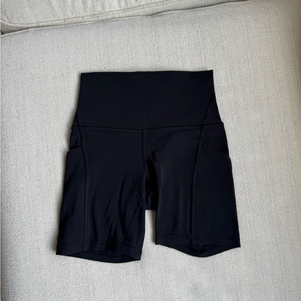 lululemon HR Align shorts 6” with pockets - Black